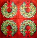 027 Christmas Flowers - 3-ply (gold)